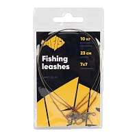 Поводок металлический MAᗥFISH 7х7 нитей 23см, 10кг (3шт. упак)