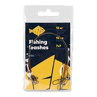 Поводок металлический MAᗥFISH 7х7 нитей 15см, 15кг (3шт. упак)