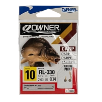 Крючок с поводком Owner RL-330 10-0.14