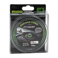 Шнур плетеный Tirana Folk Cord X4 PE 100м, d0,16 (green)
