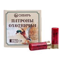 Патрон СИБИРЬ PREMIUM 12/70 охот. дробовой 32г №5 б/к (в пачке 25 шт) (в коробке 250шт) 