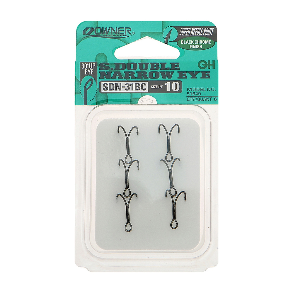 Крючок Owner двойник SDN-31BC №10 (6 шт). Фото №2 Крючок Owner двойник SDN-31BC №10 (6 шт). Фото №2