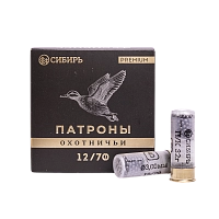 Патрон СИБИРЬ PREMIUM 12/70 охот. дробовой 32г №5 (в пачке 25 шт) (в коробке 250шт)